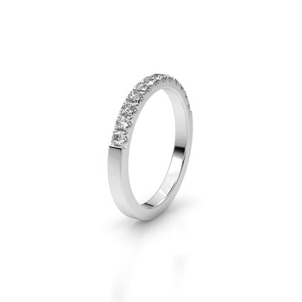 Alliansring Castell 18k vitguld med briljanter 0,36ct